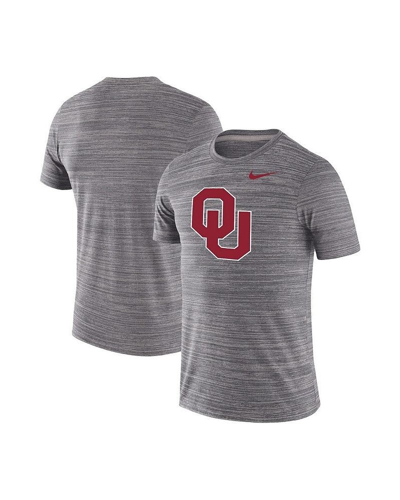 Men's Heathered Charcoal Oklahoma Sooners Big and Tall Velocity Performance T-shirt $26.95 T-Shirts