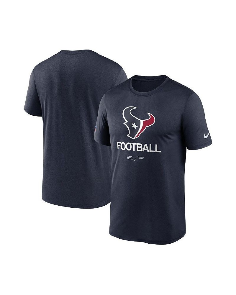 Men's Navy Houston Texans Infographic Performance T-shirt $20.00 T-Shirts