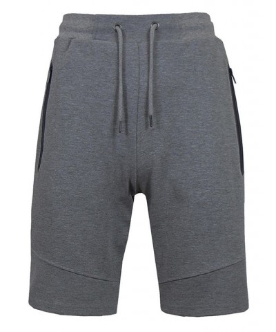 Men's Slim Fit Tech Fleece Performance Active Jogger Shorts Charcoal $18.36 Shorts