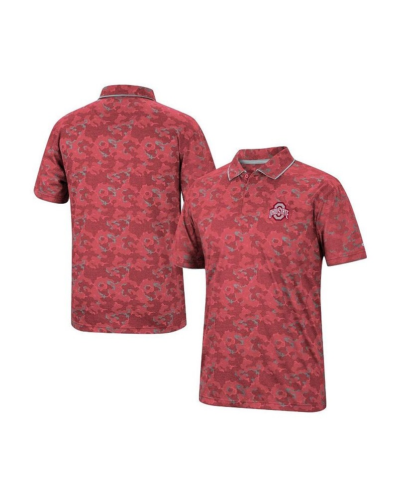 Men's Scarlet Ohio State Buckeyes Speedman Polo Shirt $29.69 Polo Shirts