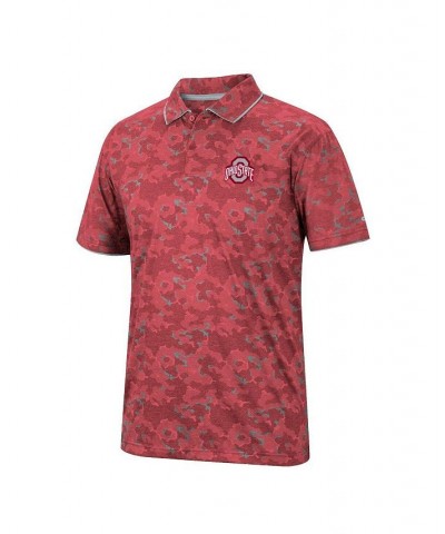 Men's Scarlet Ohio State Buckeyes Speedman Polo Shirt $29.69 Polo Shirts