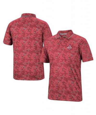 Men's Scarlet Ohio State Buckeyes Speedman Polo Shirt $29.69 Polo Shirts