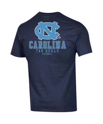 Men's Navy North Carolina Tar Heels Stack 2-Hit T-shirt $18.90 T-Shirts