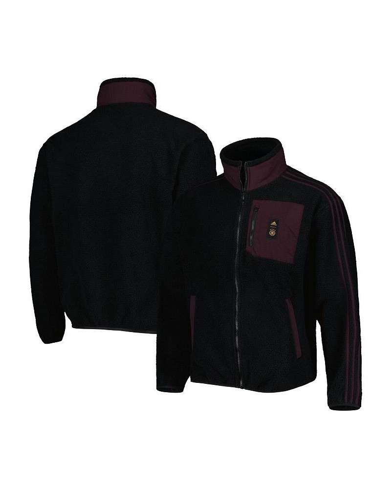 Men's Black Germany National Team Lifestyler Fleece Full-Zip Jacket $36.00 Jackets