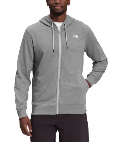 Men's Logo Fleece Full-Zip Hoodie Gray $49.50 Sweatshirt