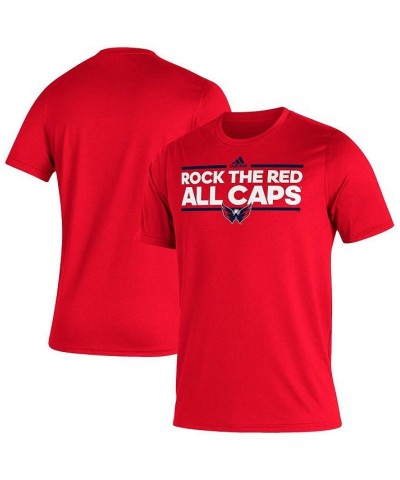 Men's Red Washington Capitals Dassler Creator T-shirt $16.77 T-Shirts