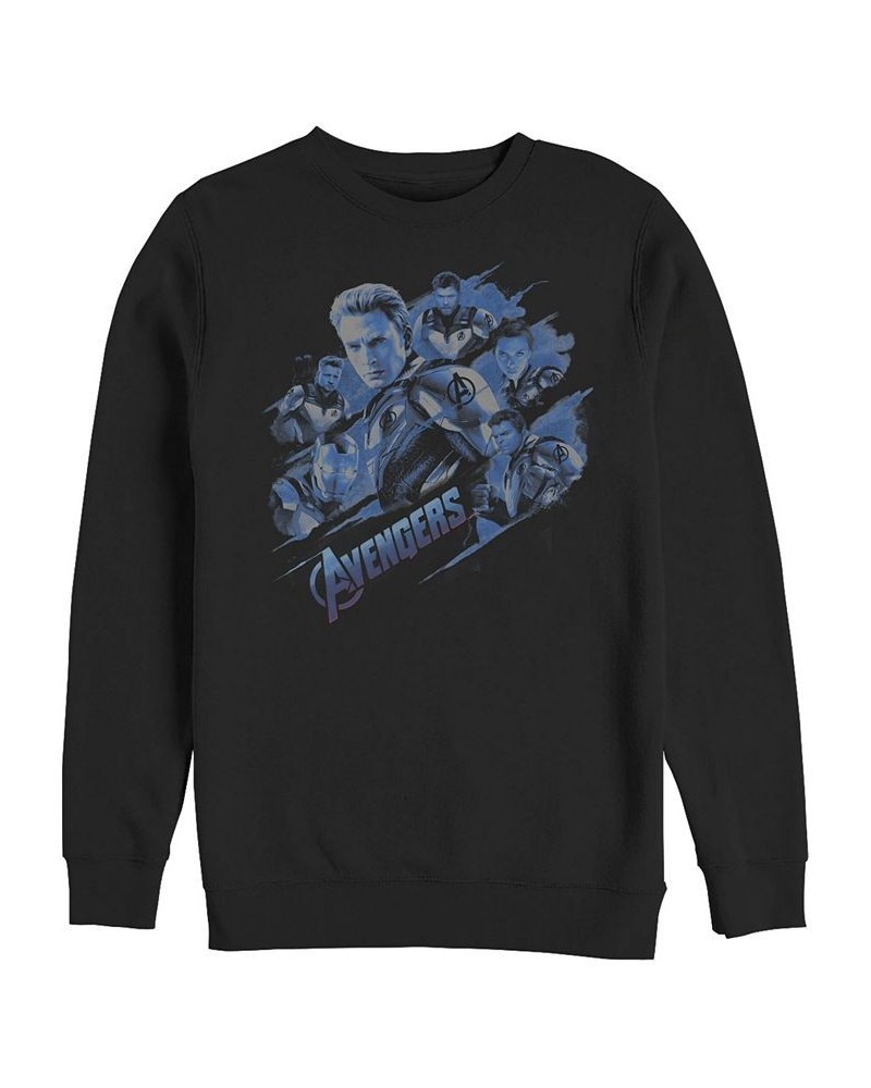 Marvel Men's Avengers Endgame Captain America Group, Crewneck Fleece Black $25.85 Sweatshirt