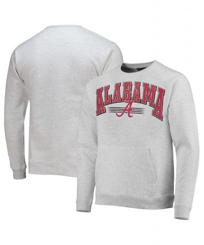 Men's Heather Gray Alabama Crimson Tide Upperclassman Pocket Pullover Sweatshirt $33.75 Sweatshirt