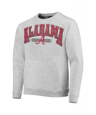 Men's Heather Gray Alabama Crimson Tide Upperclassman Pocket Pullover Sweatshirt $33.75 Sweatshirt