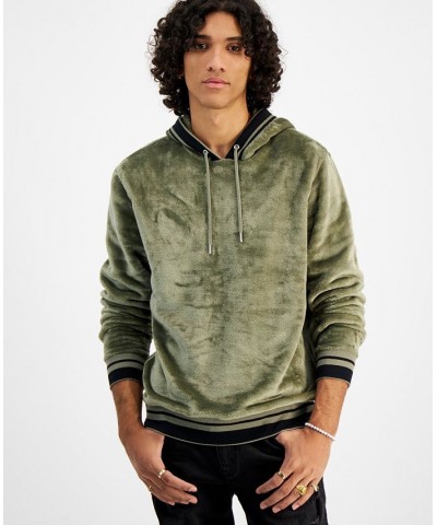 I.N.C. International Concepts Men's Regular-Fit Ribbed Velour Hoodie PD06 $13.09 Sweatshirt