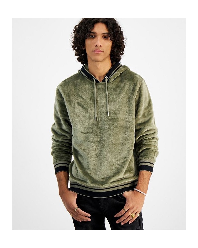 I.N.C. International Concepts Men's Regular-Fit Ribbed Velour Hoodie PD06 $13.09 Sweatshirt