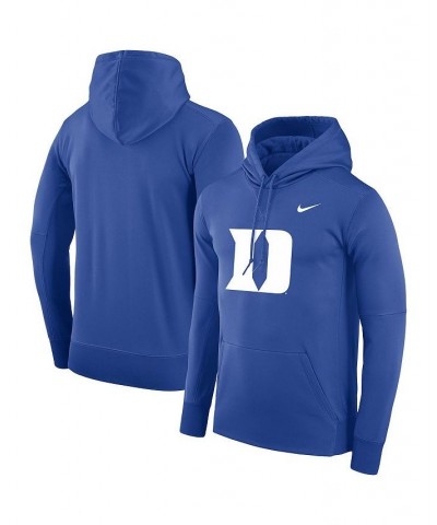 Men's Royal Duke Blue Devils Performance Pullover Hoodie $36.39 Sweatshirt