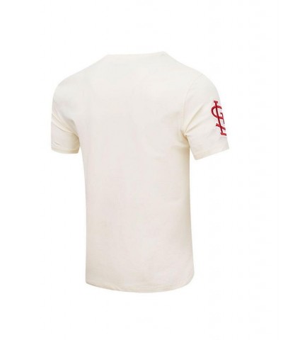 Men's Cream St. Louis Cardinals Cooperstown Collection Old English T-Shirt $33.00 T-Shirts