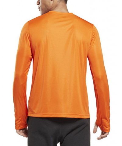 Men's Classic Fit Long-Sleeve Training Tech T-Shirt Orange $15.60 T-Shirts