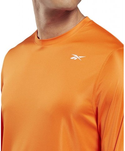 Men's Classic Fit Long-Sleeve Training Tech T-Shirt Orange $15.60 T-Shirts