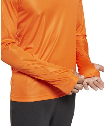 Men's Classic Fit Long-Sleeve Training Tech T-Shirt Orange $15.60 T-Shirts