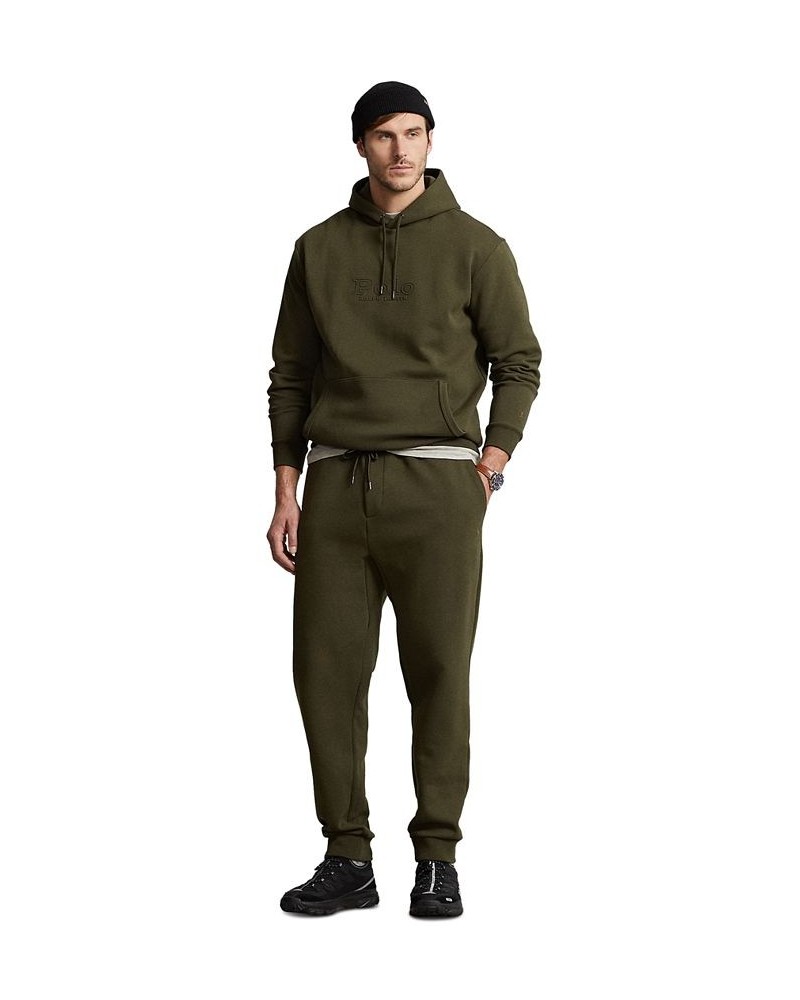 Men's Big & Tall Logo-Embossed Double-Knit Jogger Pants Green $60.68 Pants