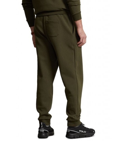 Men's Big & Tall Logo-Embossed Double-Knit Jogger Pants Green $60.68 Pants