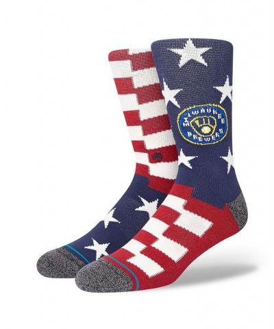 Men's Milwaukee Brewers Team Infiknit Brigade 2 Crew Socks $13.80 Socks