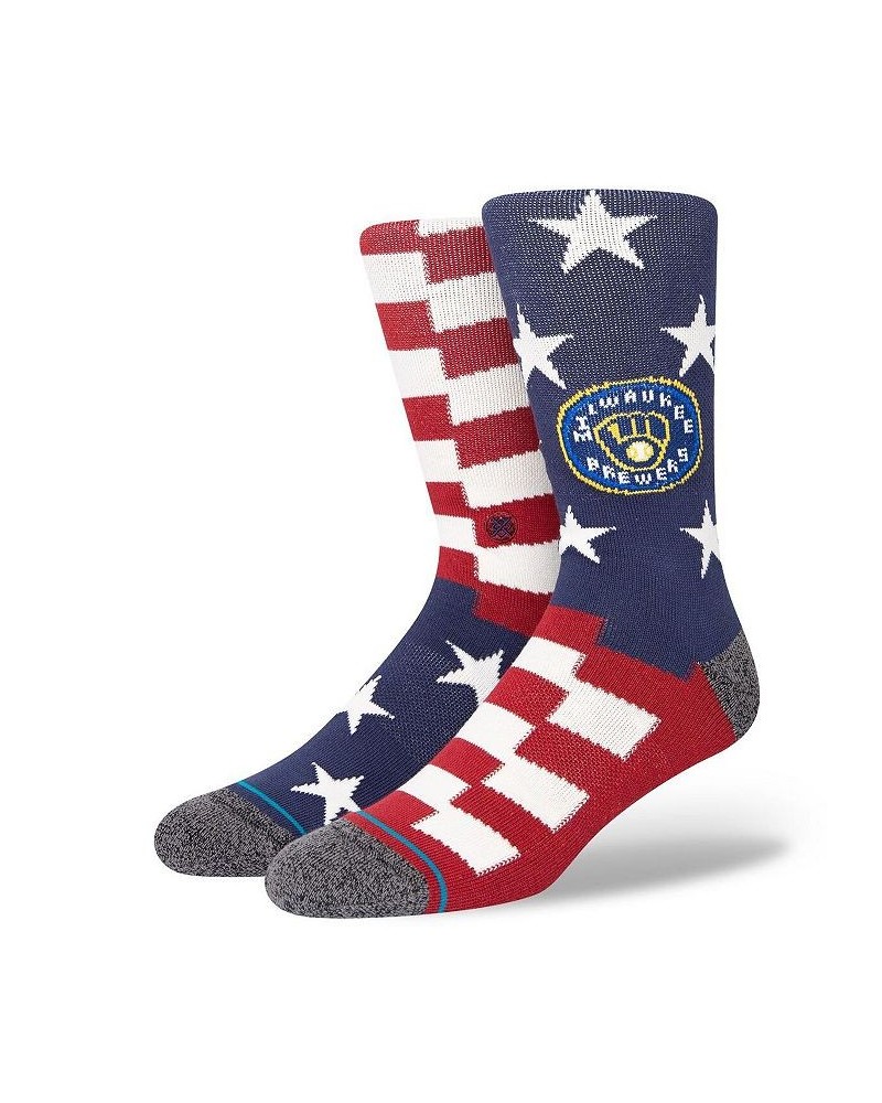 Men's Milwaukee Brewers Team Infiknit Brigade 2 Crew Socks $13.80 Socks