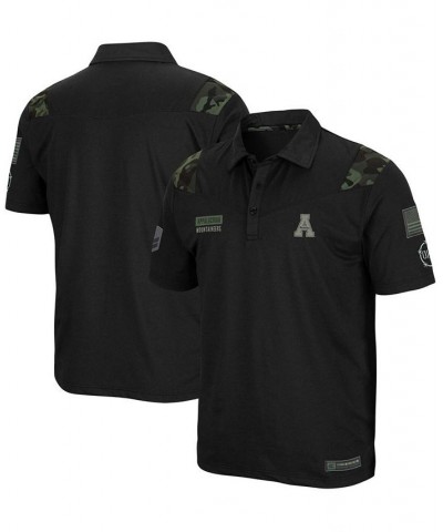 Men's Black Appalachian State Mountaineers OHT Military Inspired Appreciation Sierra Polo $32.39 Polo Shirts