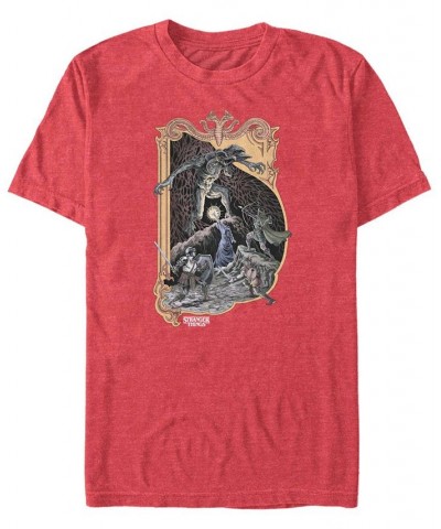 Men's Stranger Things Stranger Dungeons and Dragons Short Sleeve T-shirt Red $14.35 T-Shirts