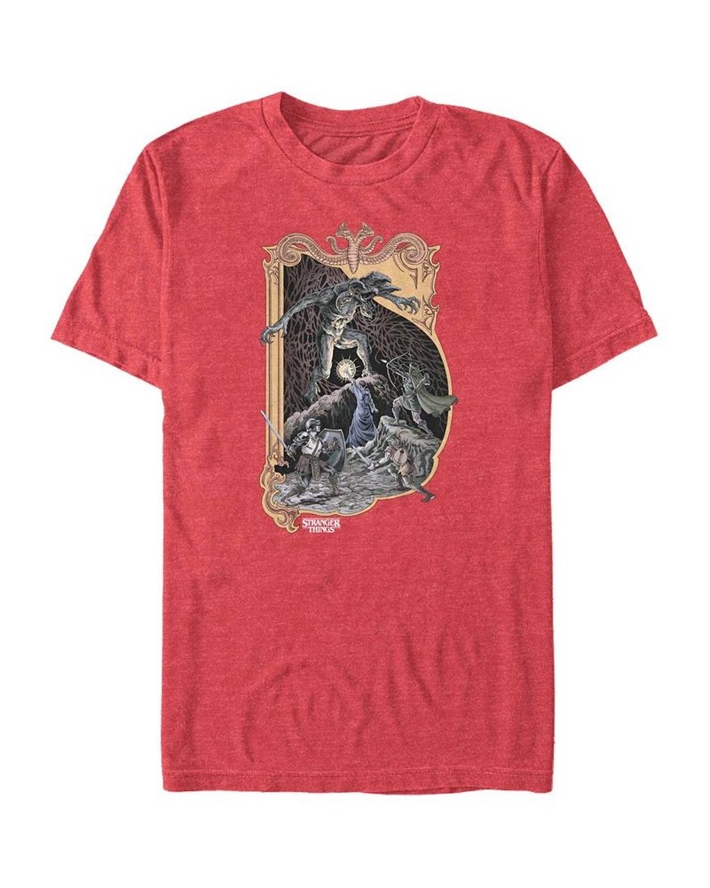 Men's Stranger Things Stranger Dungeons and Dragons Short Sleeve T-shirt Red $14.35 T-Shirts