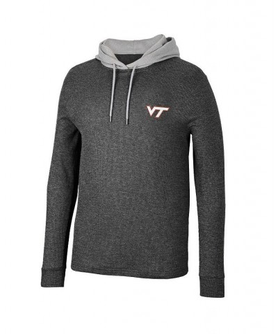 Men's Black Virginia Tech Hokies Ballot Waffle-Knit Thermal Long Sleeve Hoodie T-shirt $28.00 T-Shirts