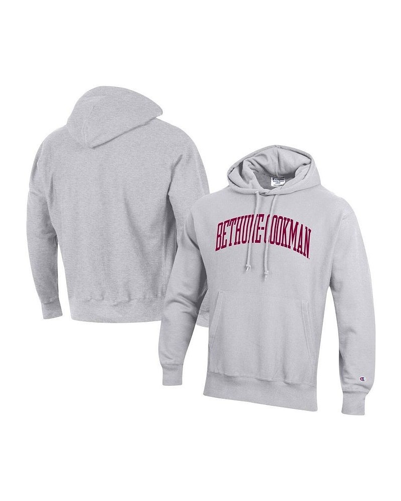 Men's Gray Bethune-Cookman Wildcats Tall Arch Pullover Hoodie $44.65 Sweatshirt