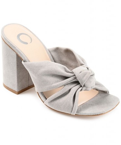 Women's Tabithea Knotted Sandals Gray $46.55 Shoes