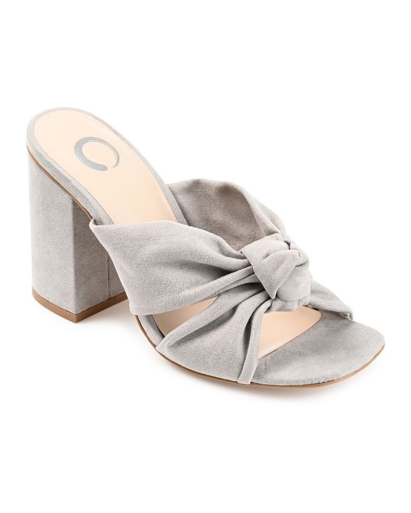 Women's Tabithea Knotted Sandals Gray $46.55 Shoes