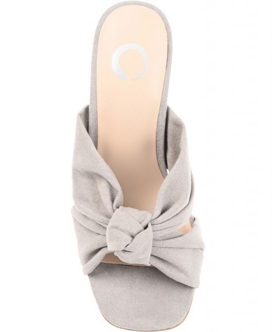 Women's Tabithea Knotted Sandals Gray $46.55 Shoes