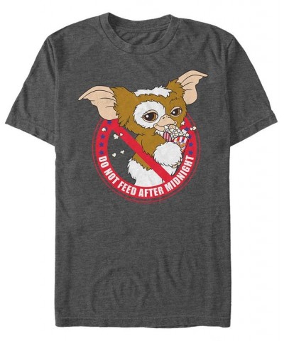 Men's Gremlins 1 No Food Short Sleeve T-shirt Gray $19.59 T-Shirts