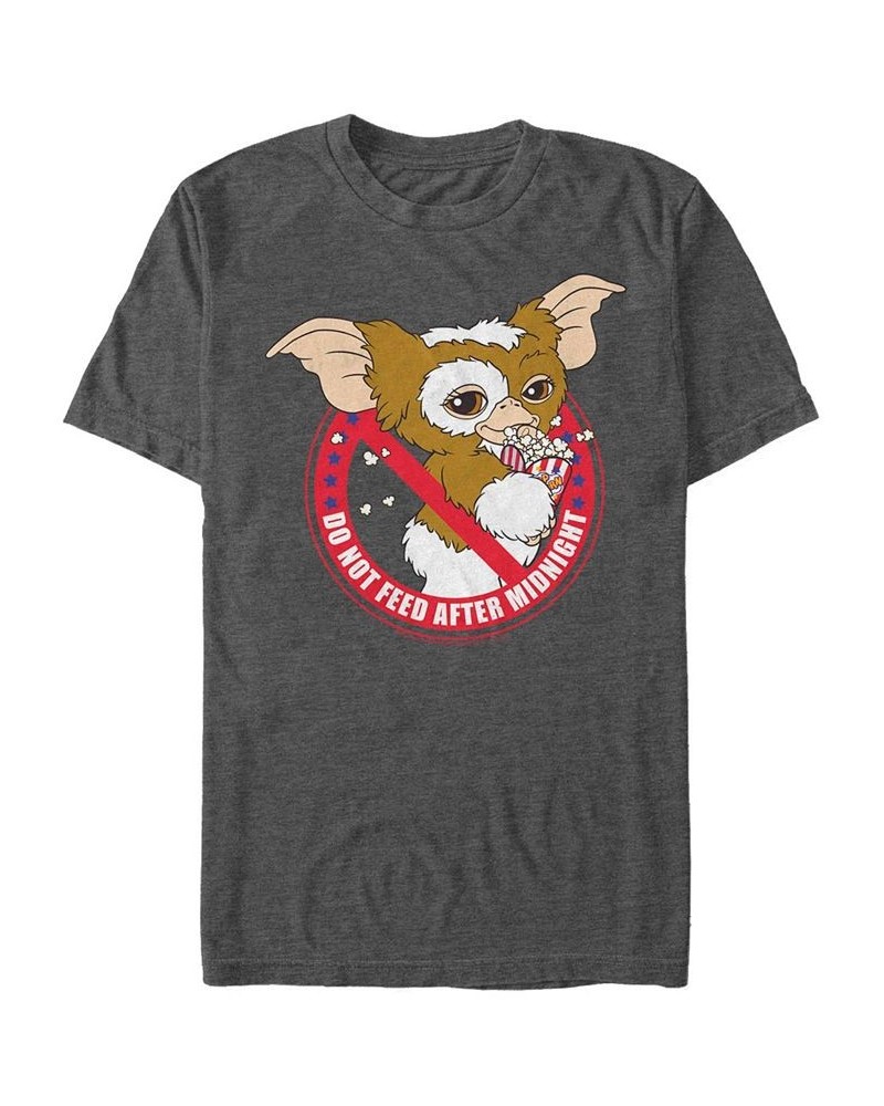 Men's Gremlins 1 No Food Short Sleeve T-shirt Gray $19.59 T-Shirts