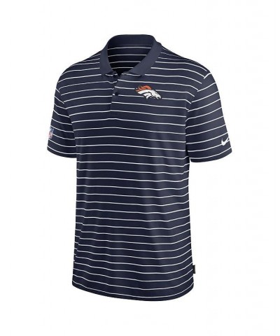 Men's Navy Denver Broncos Sideline Lock Up Victory Performance Polo Shirt $42.39 Polo Shirts