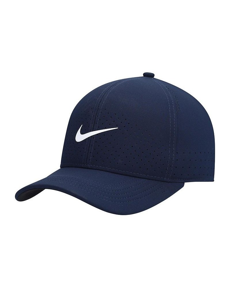 Men's Navy Logo Classic99 Swoosh Performance Flex Hat $22.25 Hats