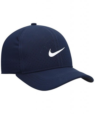 Men's Navy Logo Classic99 Swoosh Performance Flex Hat $22.25 Hats