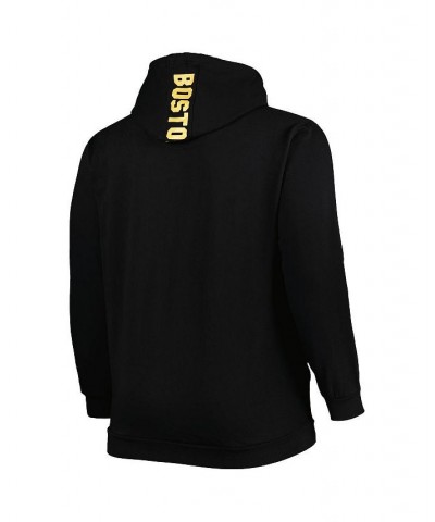 Men's Black Boston Bruins Logo Big and Tall Fleece Pullover Hoodie $45.00 Sweatshirt