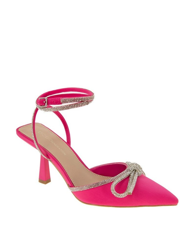 Women's Ildy Pointy Toe Pump Pink $36.89 Shoes