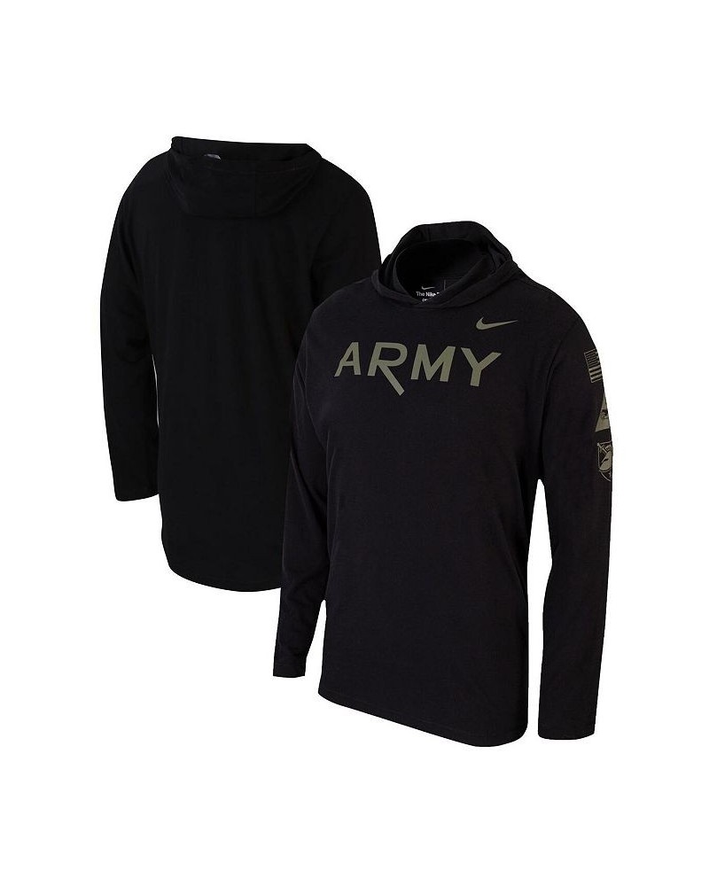 Men's Black Army Black Knights 1st Armored Division Old Ironsides Rivalry Long Sleeve Hoodie T-shirt $26.65 T-Shirts