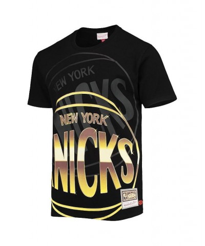 Men's Black New York Knicks Big and Tall Hardwood Classics Big Face 4.0 T-shirt $26.51 T-Shirts