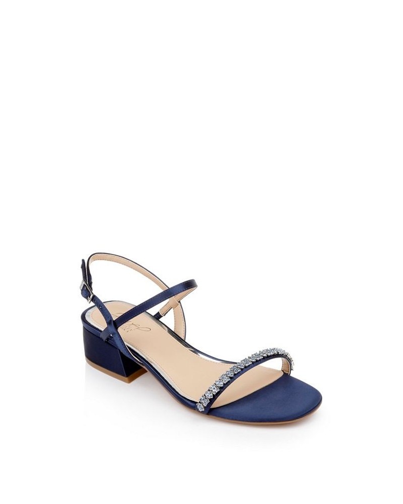 Women's Aaliyah Evening Sandals Blue $56.76 Shoes