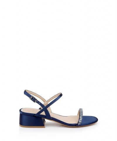 Women's Aaliyah Evening Sandals Blue $56.76 Shoes