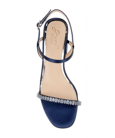 Women's Aaliyah Evening Sandals Blue $56.76 Shoes