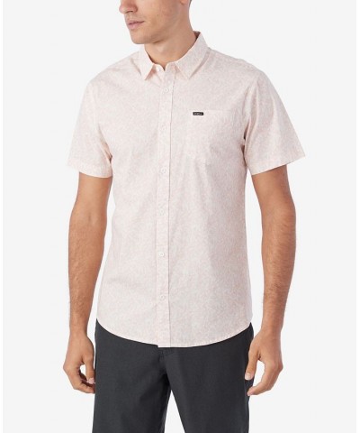 Men's Quiver Stretch Short Sleeve Modern Woven Shirt Pink $29.90 Shirts