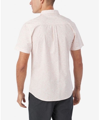 Men's Quiver Stretch Short Sleeve Modern Woven Shirt Pink $29.90 Shirts