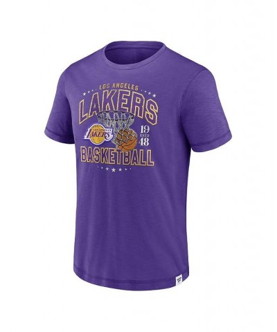 Men's Branded Purple Los Angeles Lakers Reinforce True Classics Vintage-Inspired Slub T-shirt $19.43 T-Shirts