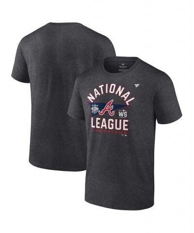 Men's Branded Heathered Charcoal Atlanta Braves 2021 National League Champions Locker Room Big and Tall T-shirt $24.35 T-Shirts