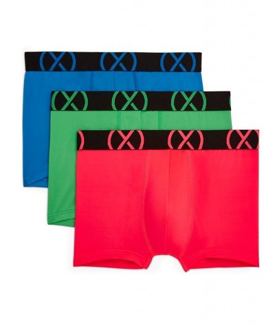 Men's Micro Sport No Show Performance Ready Trunk, Pack of 3 Electric Blue, Diva Pink, Electric Green $31.20 Underwear