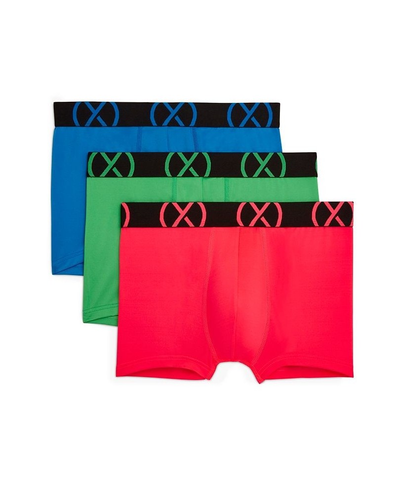 Men's Micro Sport No Show Performance Ready Trunk, Pack of 3 Electric Blue, Diva Pink, Electric Green $31.20 Underwear